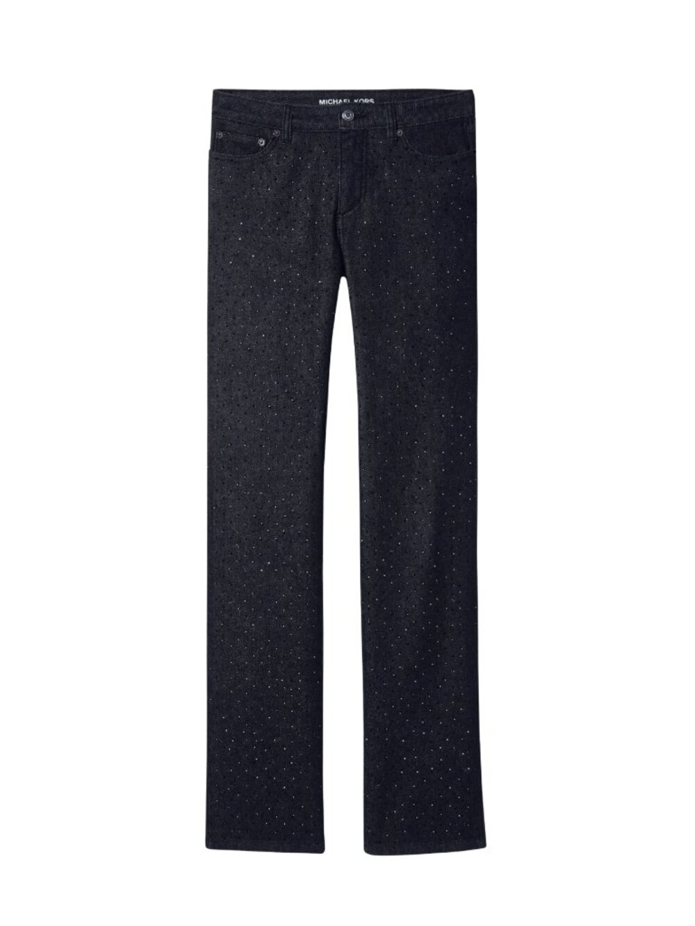 MICHAEL KORS Studded Stretch Denim Cigarette Jeans Black NWOT $248 sz 4